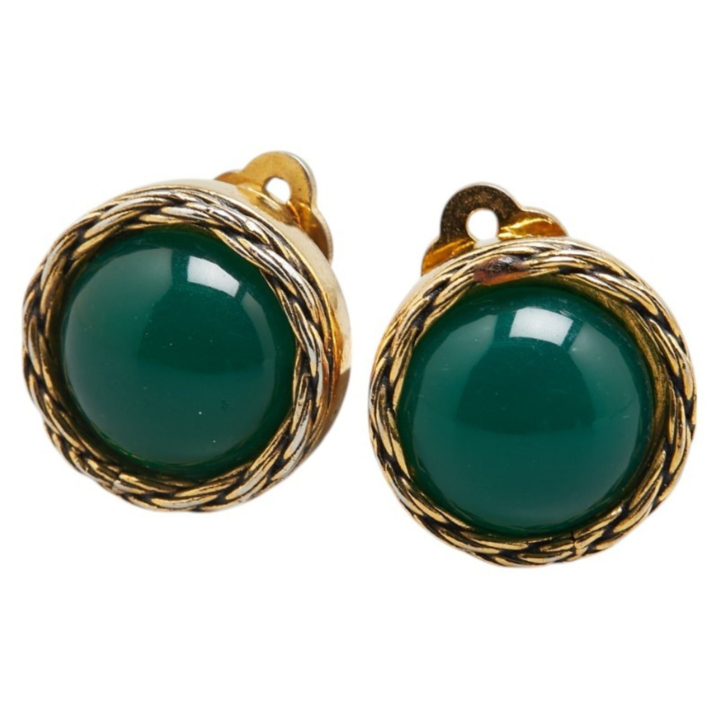 Chanel Gold Gold Plated Earring
