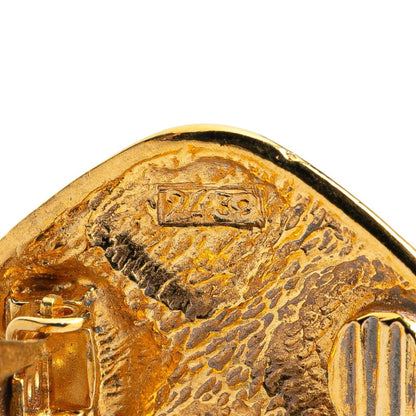 Chanel Gold Gold Plated Earring