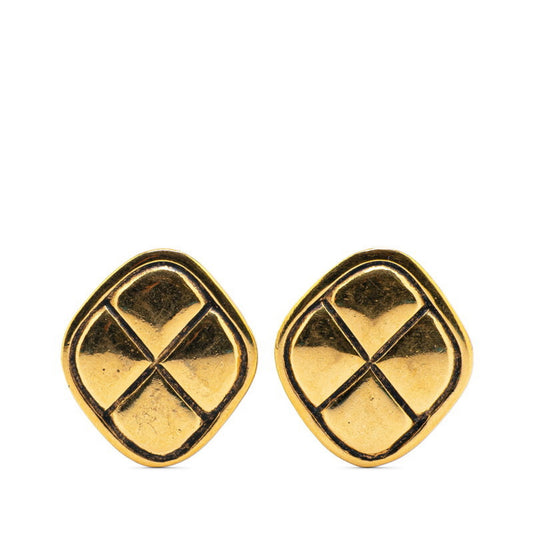 Chanel Gold Gold Plated Earring