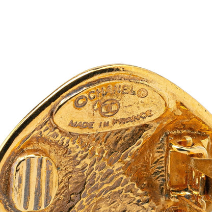 Chanel Gold Gold Plated Earring