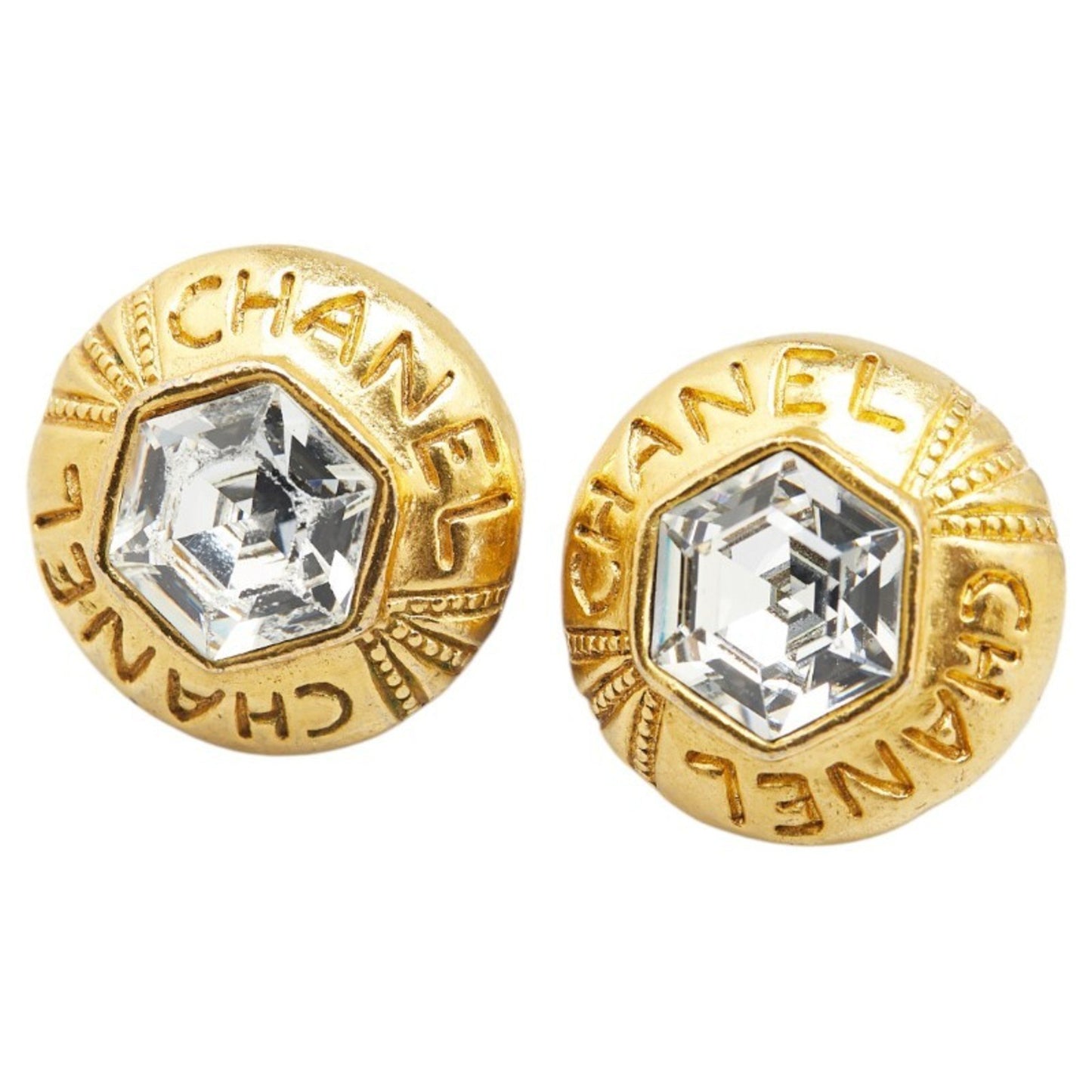 Chanel Gold Gold Plated Earring