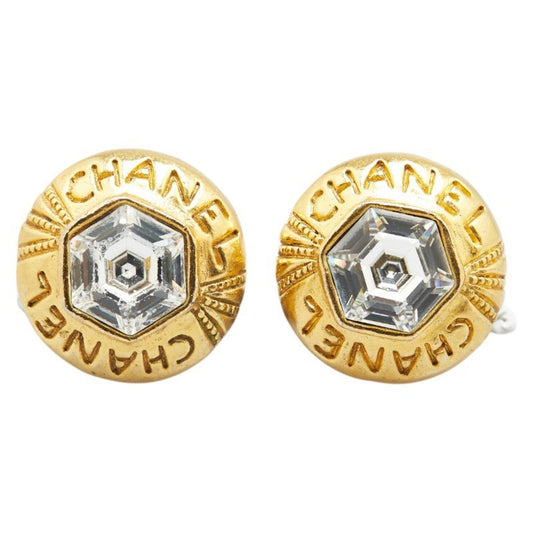 Chanel Gold Gold Plated Earring
