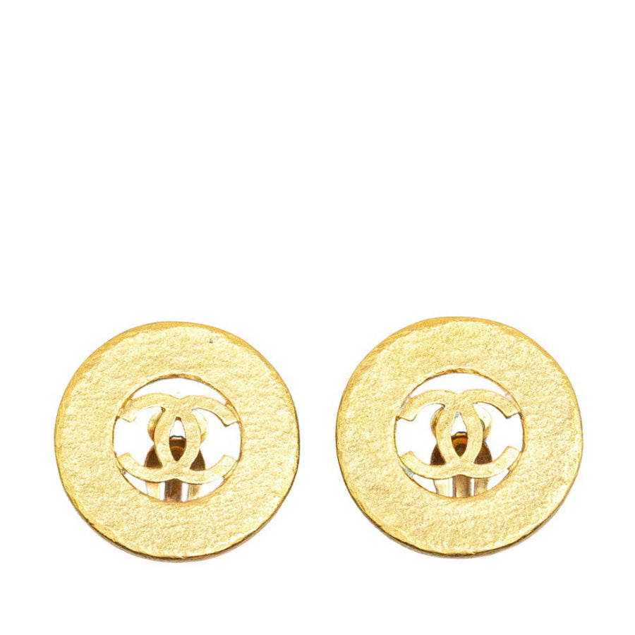 Chanel Gold Gold Plated Coco Mark