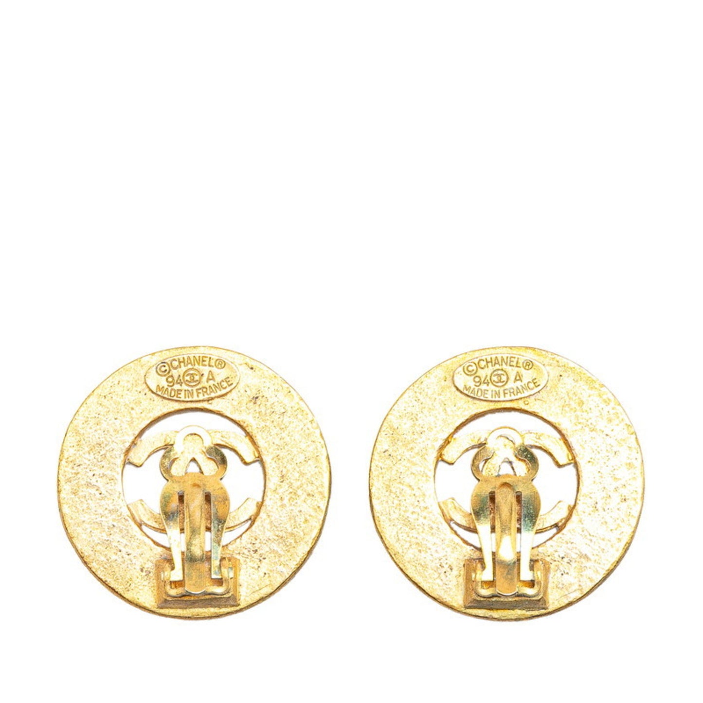 Chanel Gold Gold Plated Coco Mark