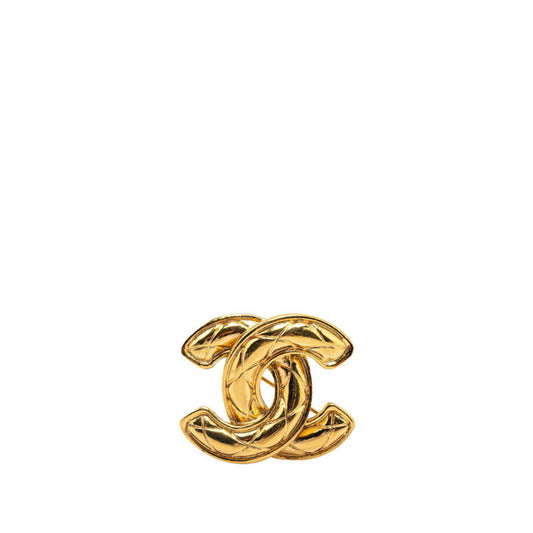 Chanel Gold Gold Plated Coco Mark