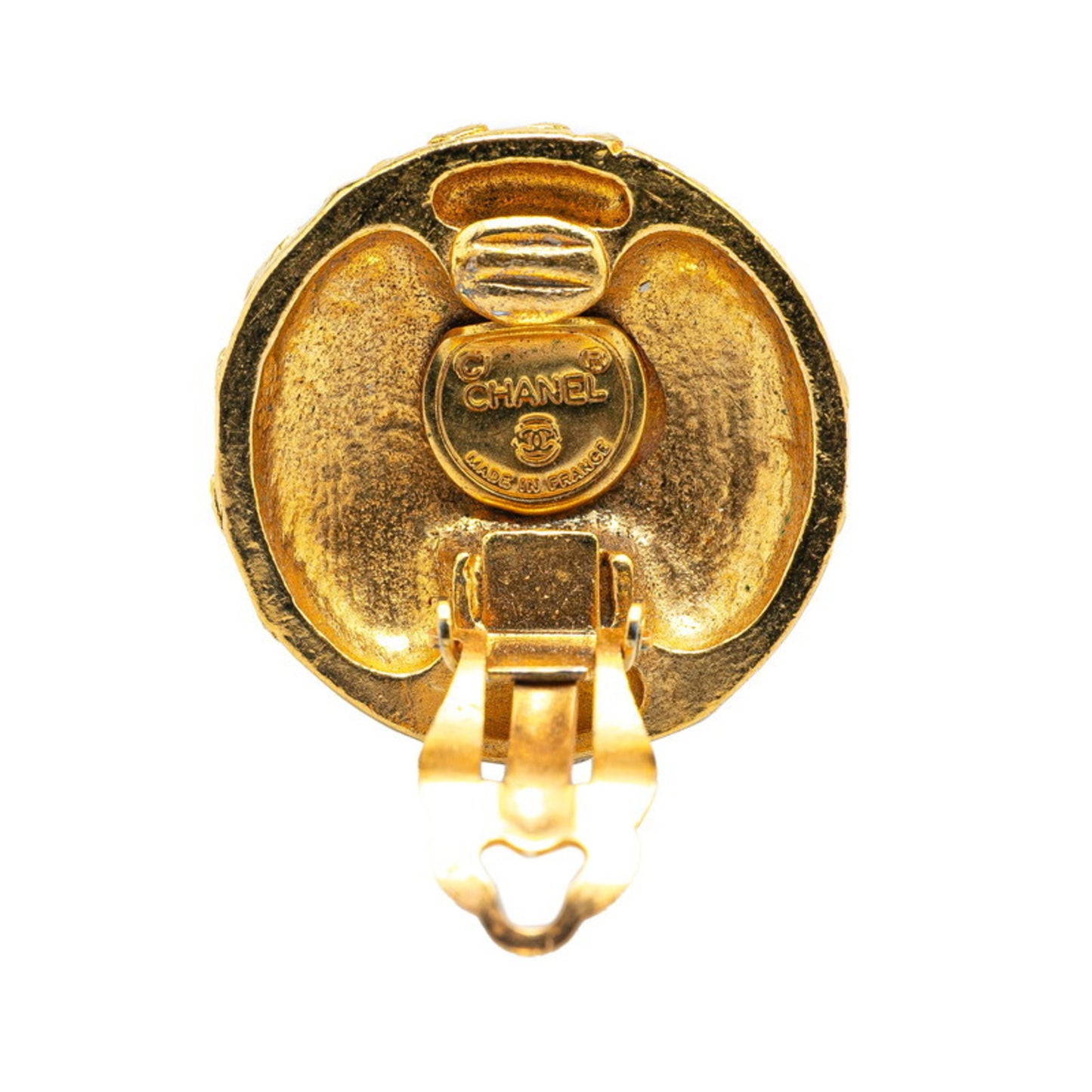 Chanel Gold Gold Plated Earring