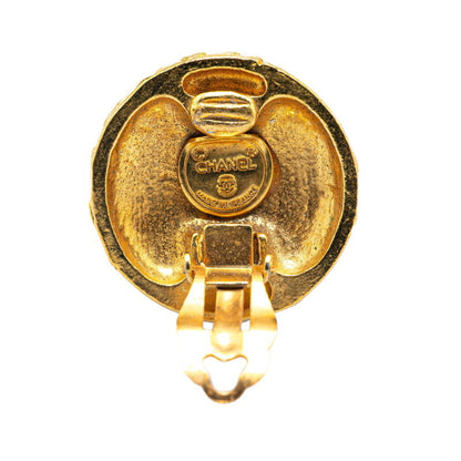 Chanel Gold Gold Plated Earring