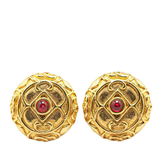 Chanel Gold Gold Plated Earring