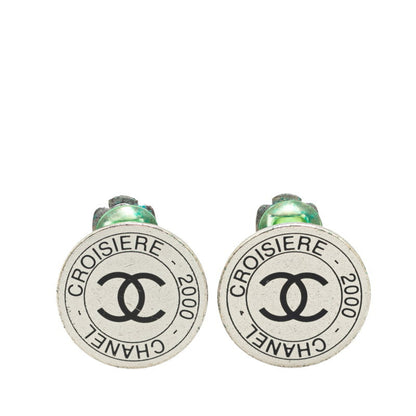 Chanel Silver Metal Logo Cc