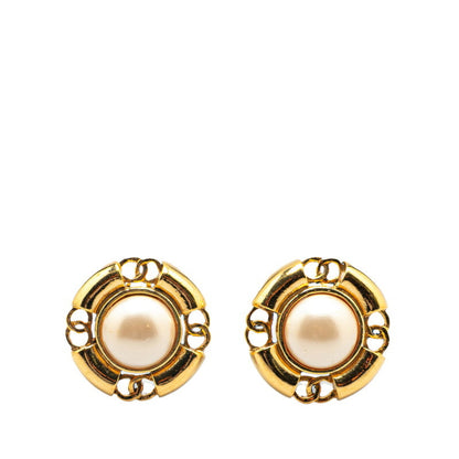 Chanel Gold Gold Plated Coco Mark