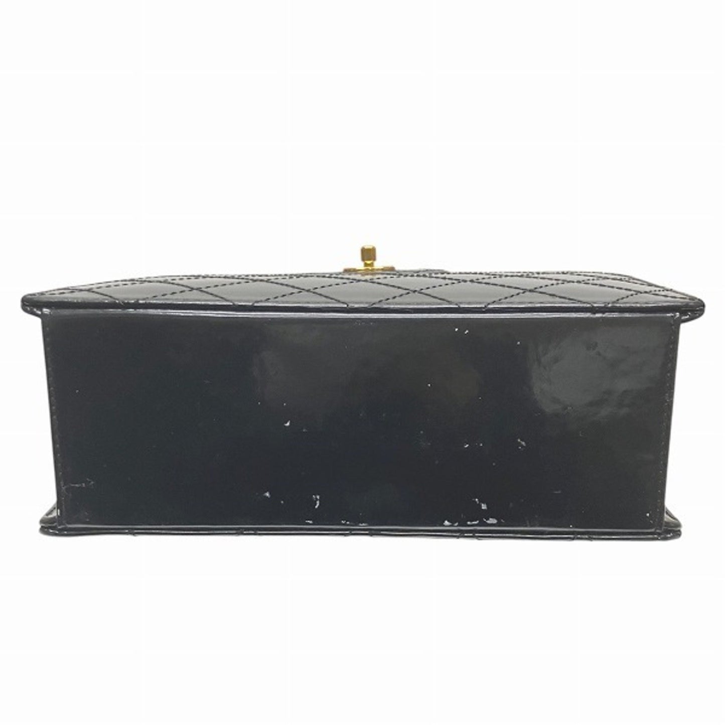 Chanel Black Patent Leather Coco Handle