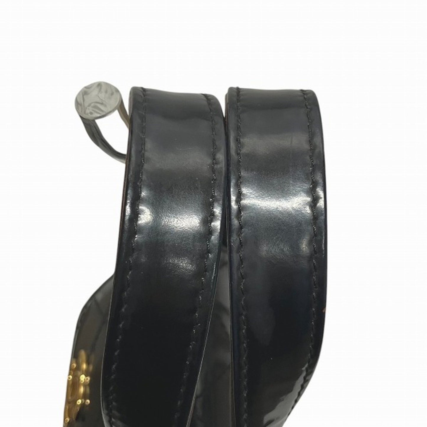 Chanel Black Patent Leather Coco Handle