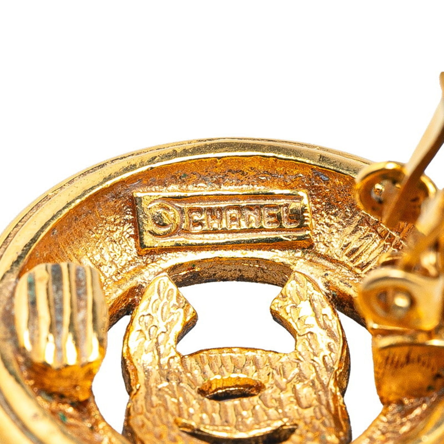 Chanel Gold Gold Plated Coco Mark