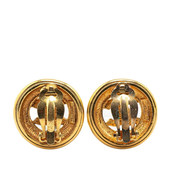 Chanel Gold Gold Plated Earring