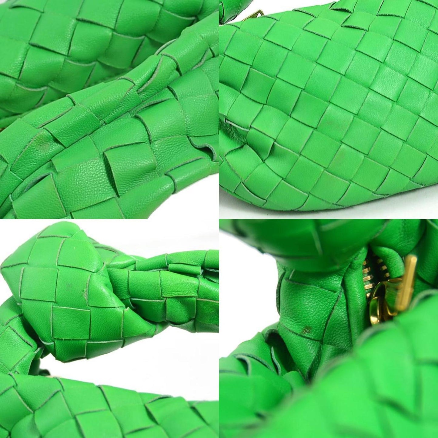 Bottega Veneta Green Leather Jodie
