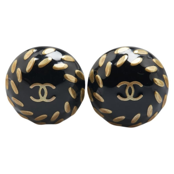 Chanel Gold Gold Plated Earring