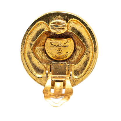 Chanel Gold Gold Plated Earring