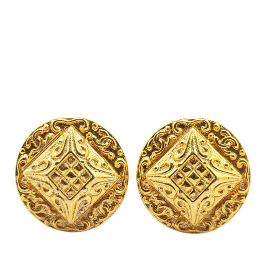 Chanel Gold Gold Plated Earring