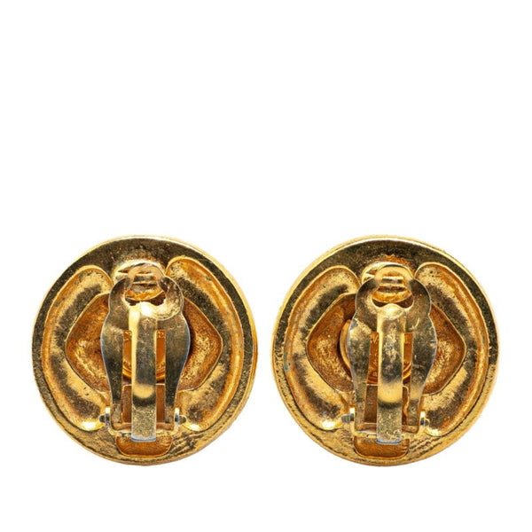 Chanel Gold Gold Plated Earring