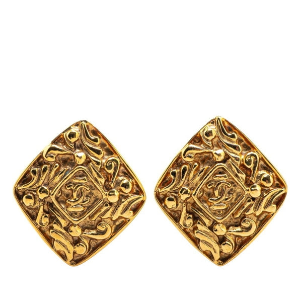 Chanel Gold Gold Plated Earring
