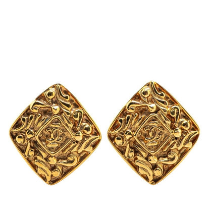 Chanel Gold Gold Plated Earring