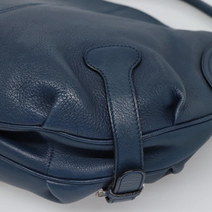 Salvatore Ferragamo Blue Leather Gancini