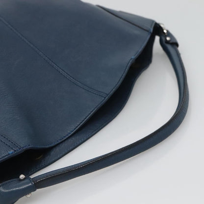 Salvatore Ferragamo Blue Leather Gancini