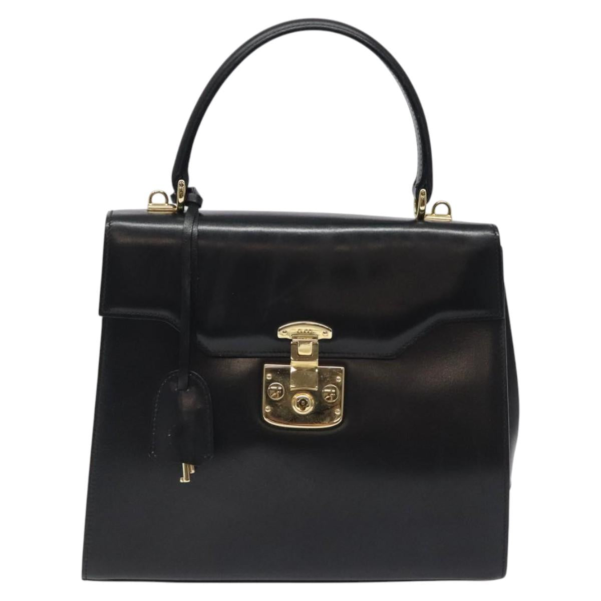 Gucci Black Leather Lady Lock
