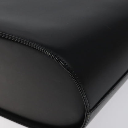 Burberry Black Leather House Check