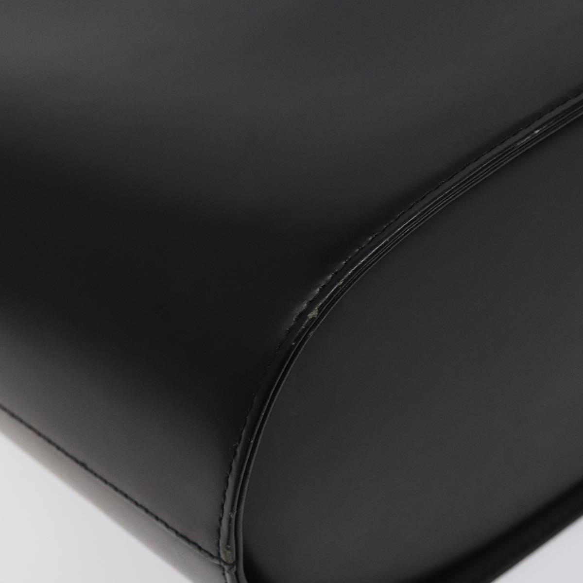 Burberry Black Leather House Check