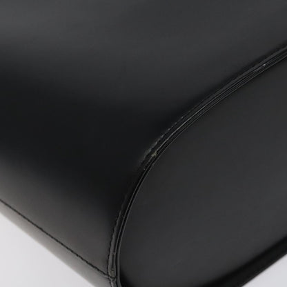 Burberry Black Leather House Check