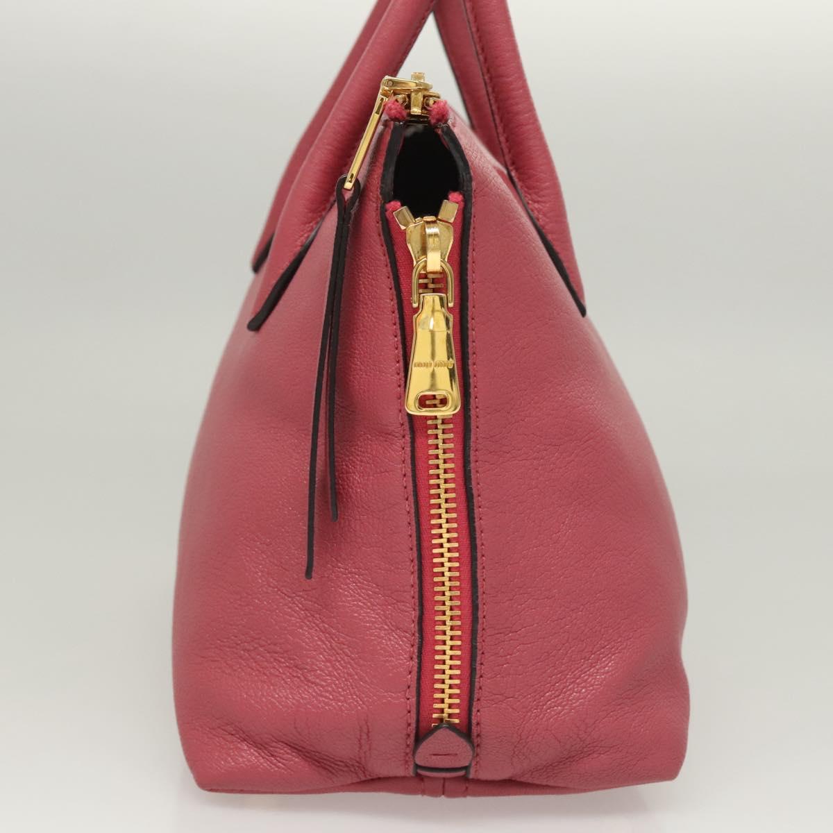 Miu Miu Pink Leather Madras