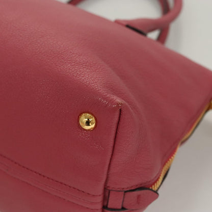 Miu Miu Pink Leather Madras