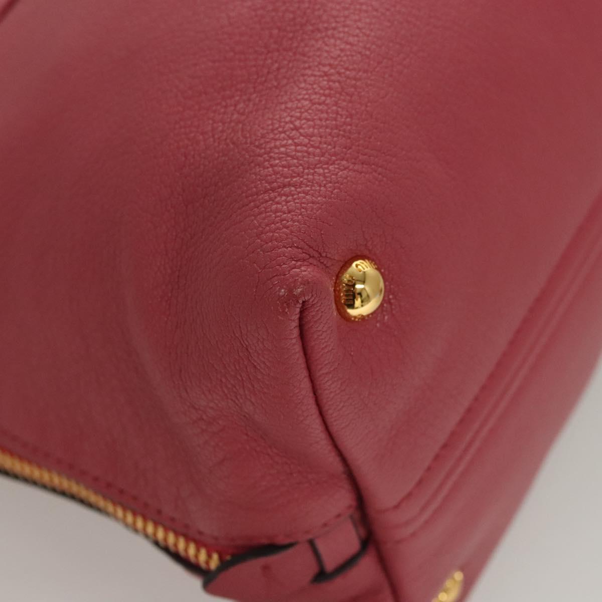 Miu Miu Pink Leather Madras