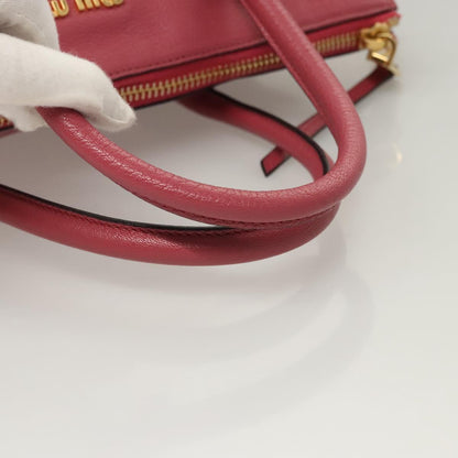 Miu Miu Pink Leather Madras