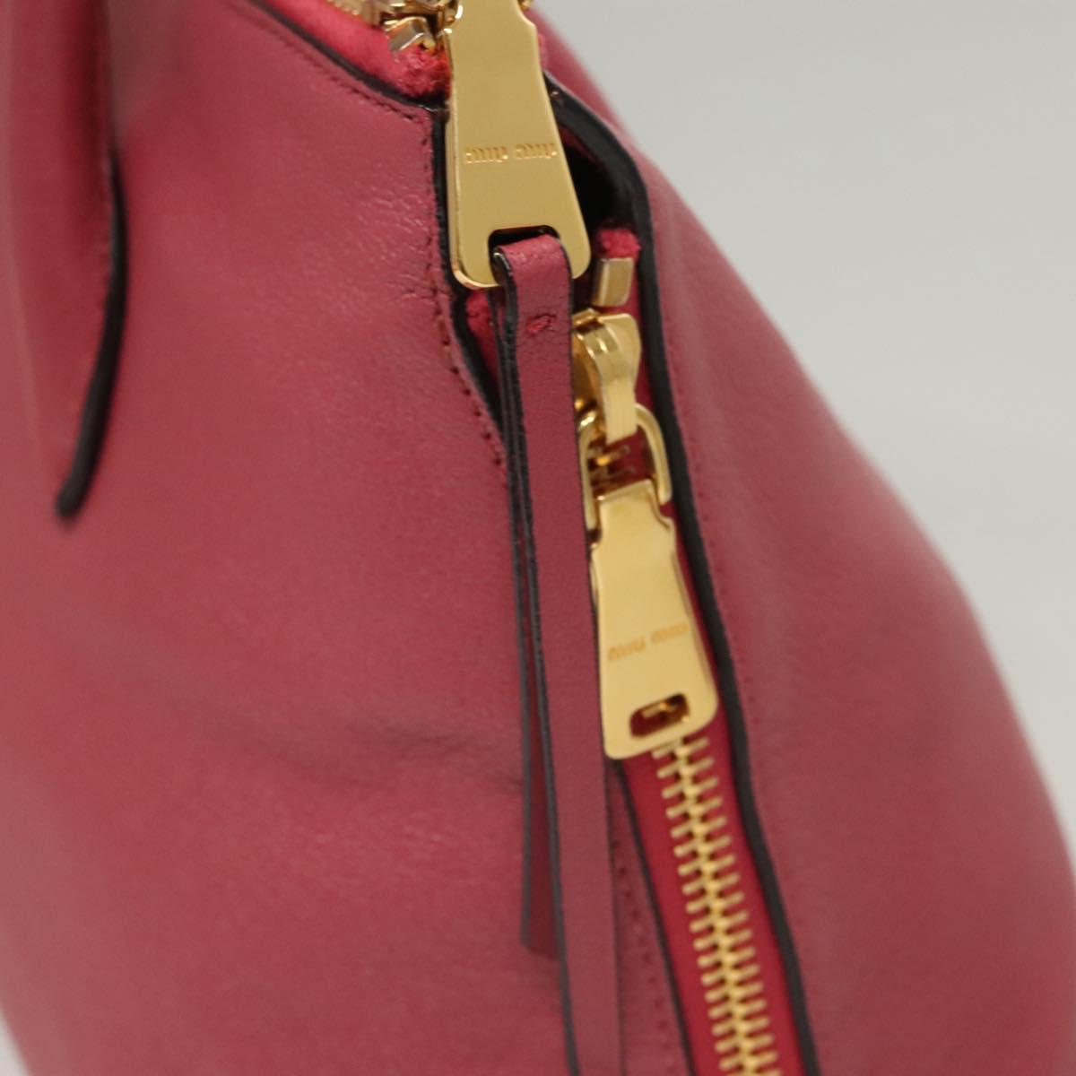 Miu Miu Pink Leather Madras