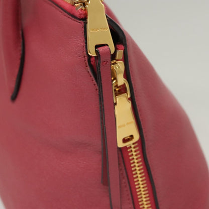 Miu Miu Pink Leather Madras