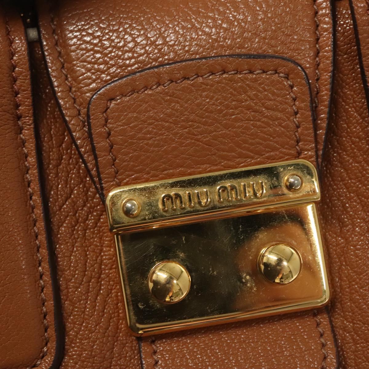 Miu Miu Brown Leather Handbag