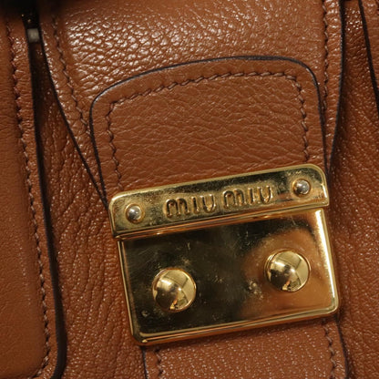 Miu Miu Brown Leather Handbag