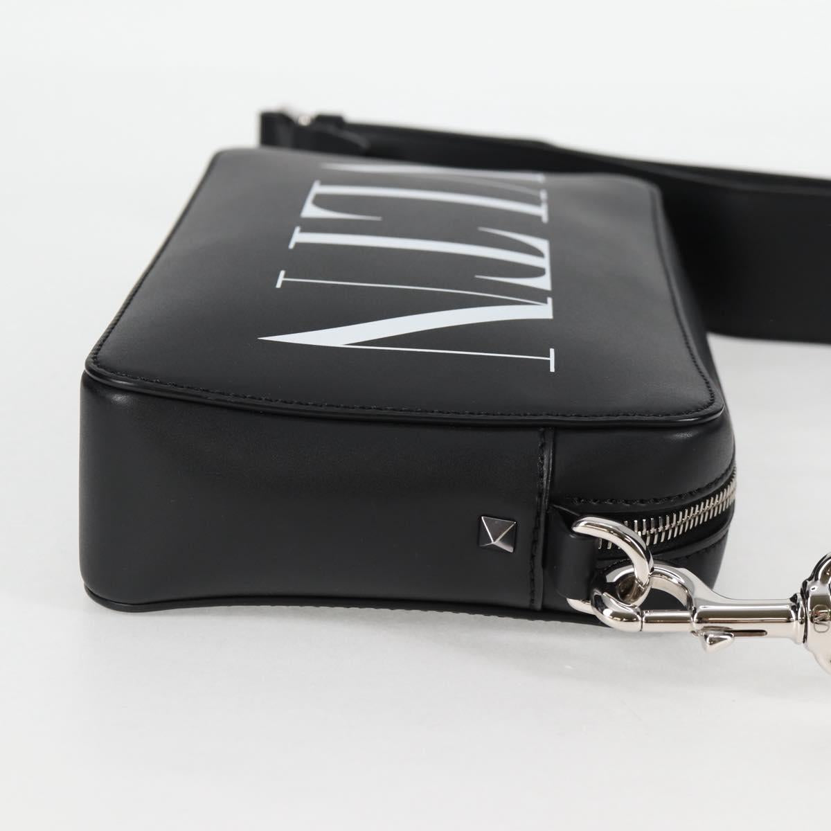 Valentino Garavani Black Leather Vltn