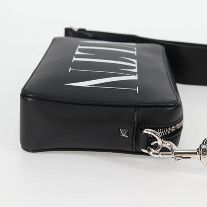 Valentino Garavani Black Leather Vltn
