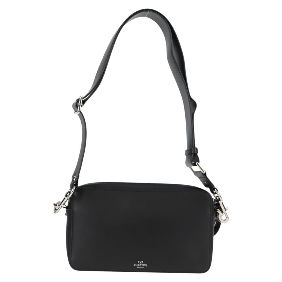 Valentino Garavani Black Leather Vltn