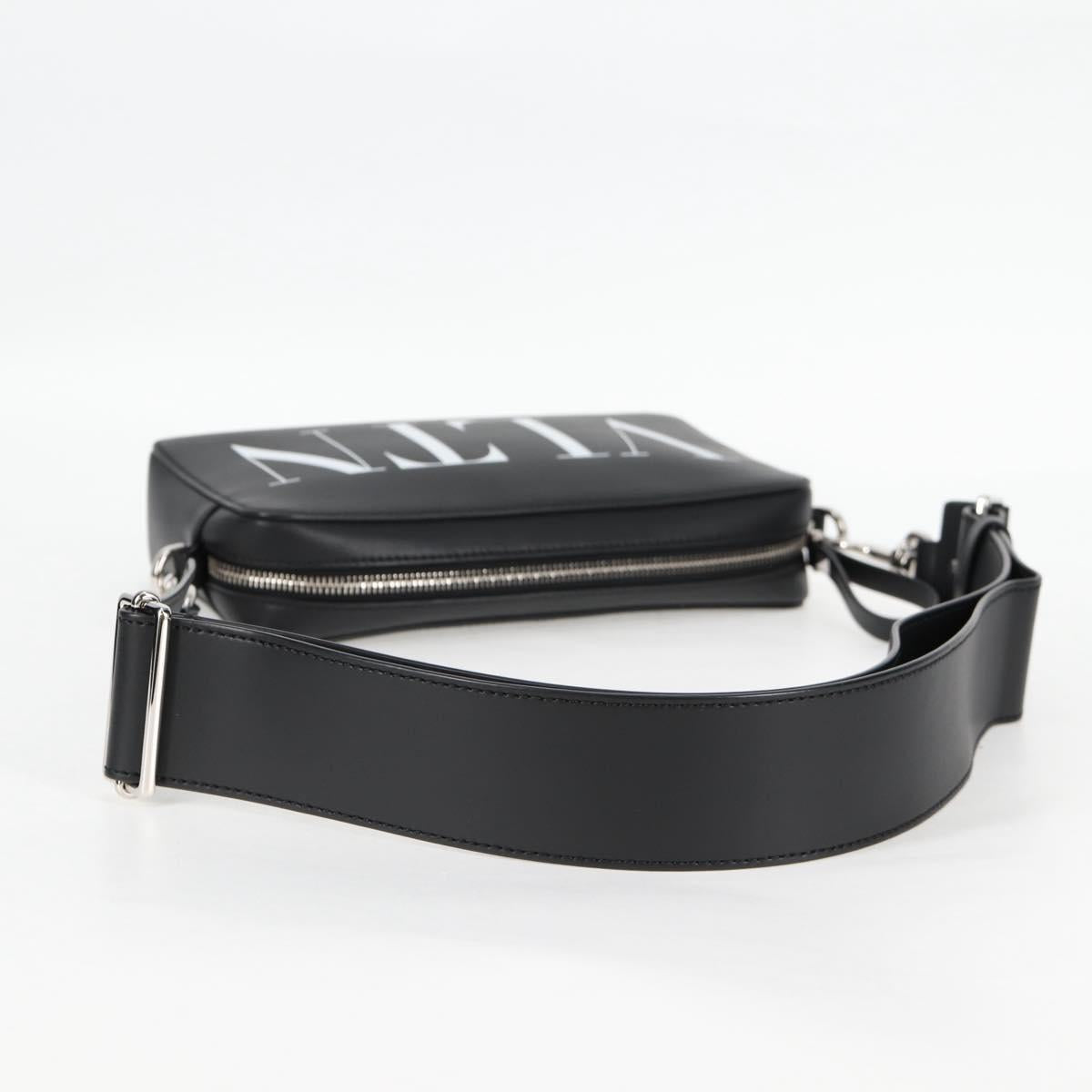 Valentino Garavani Black Leather Vltn