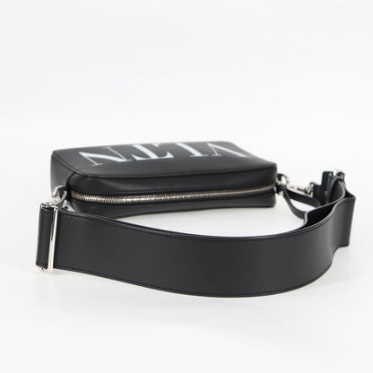 Valentino Garavani Black Leather Vltn