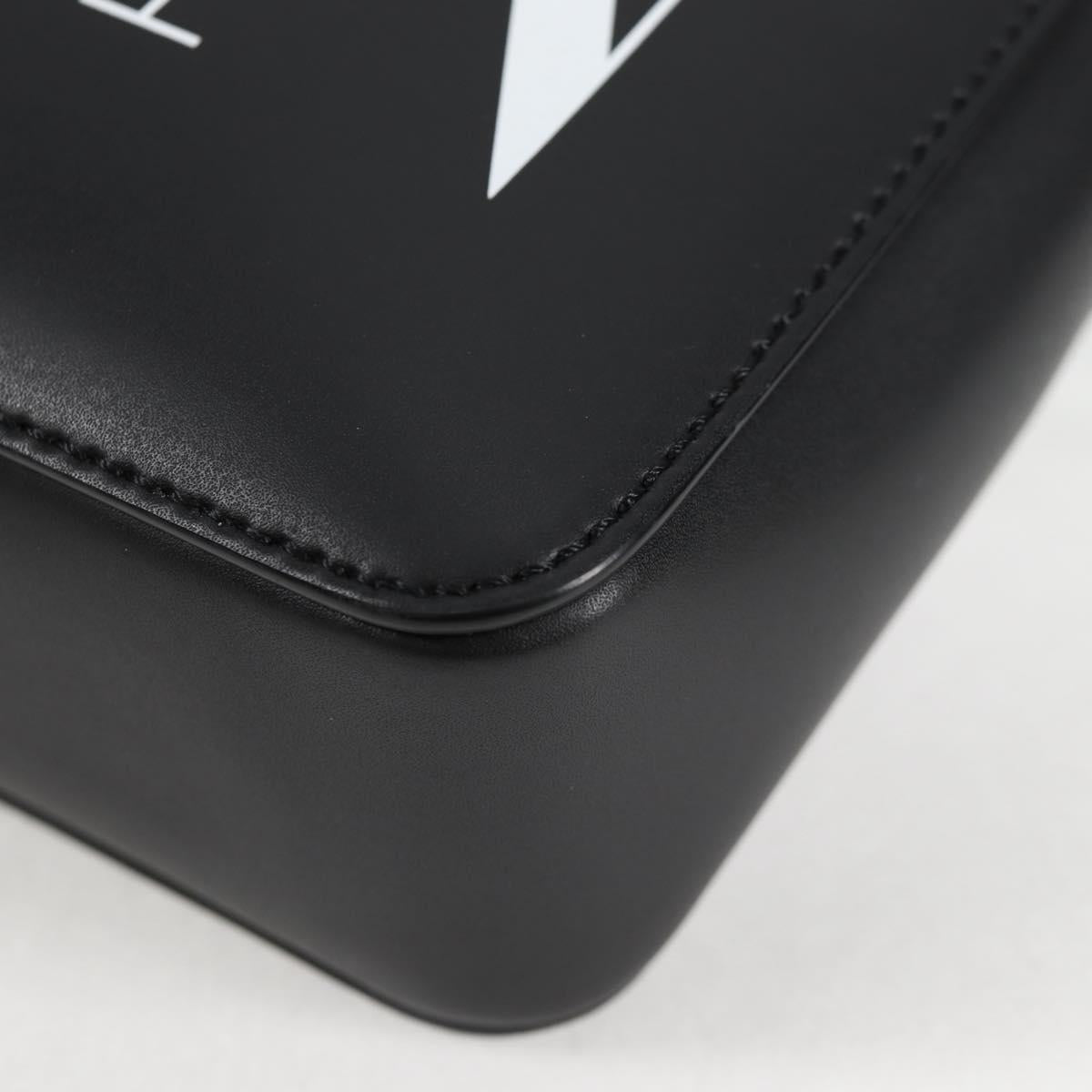 Valentino Garavani Black Leather Vltn