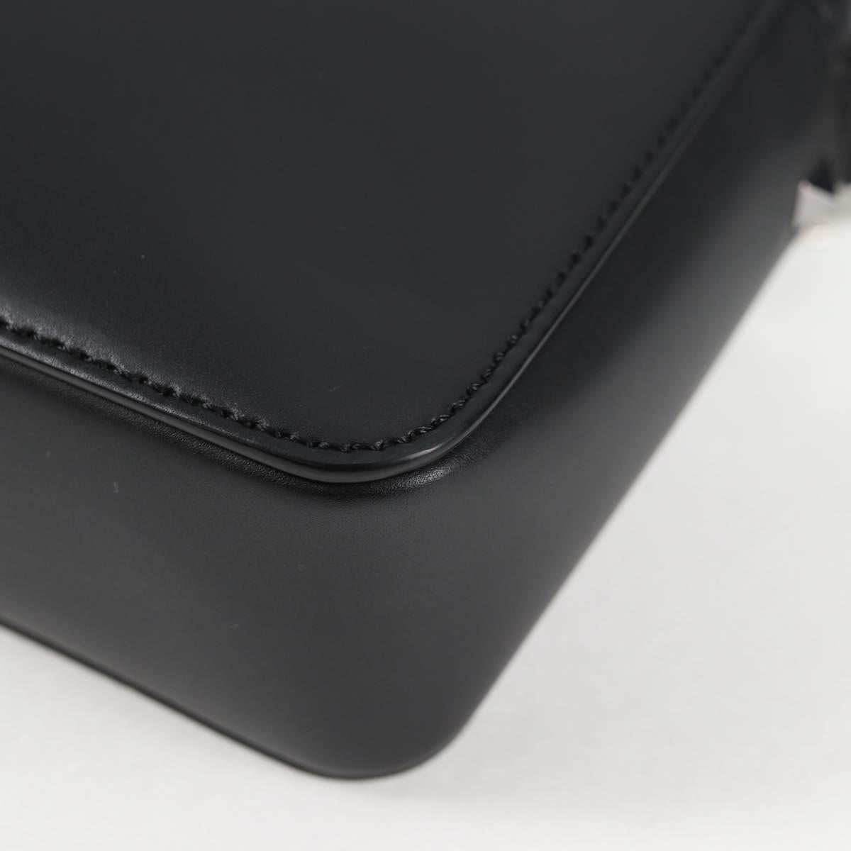 Valentino Garavani Black Leather Vltn