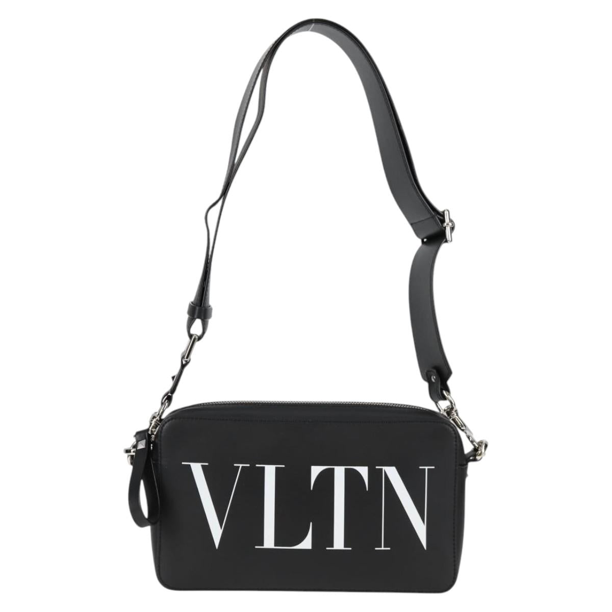 Valentino Garavani Black Leather Vltn