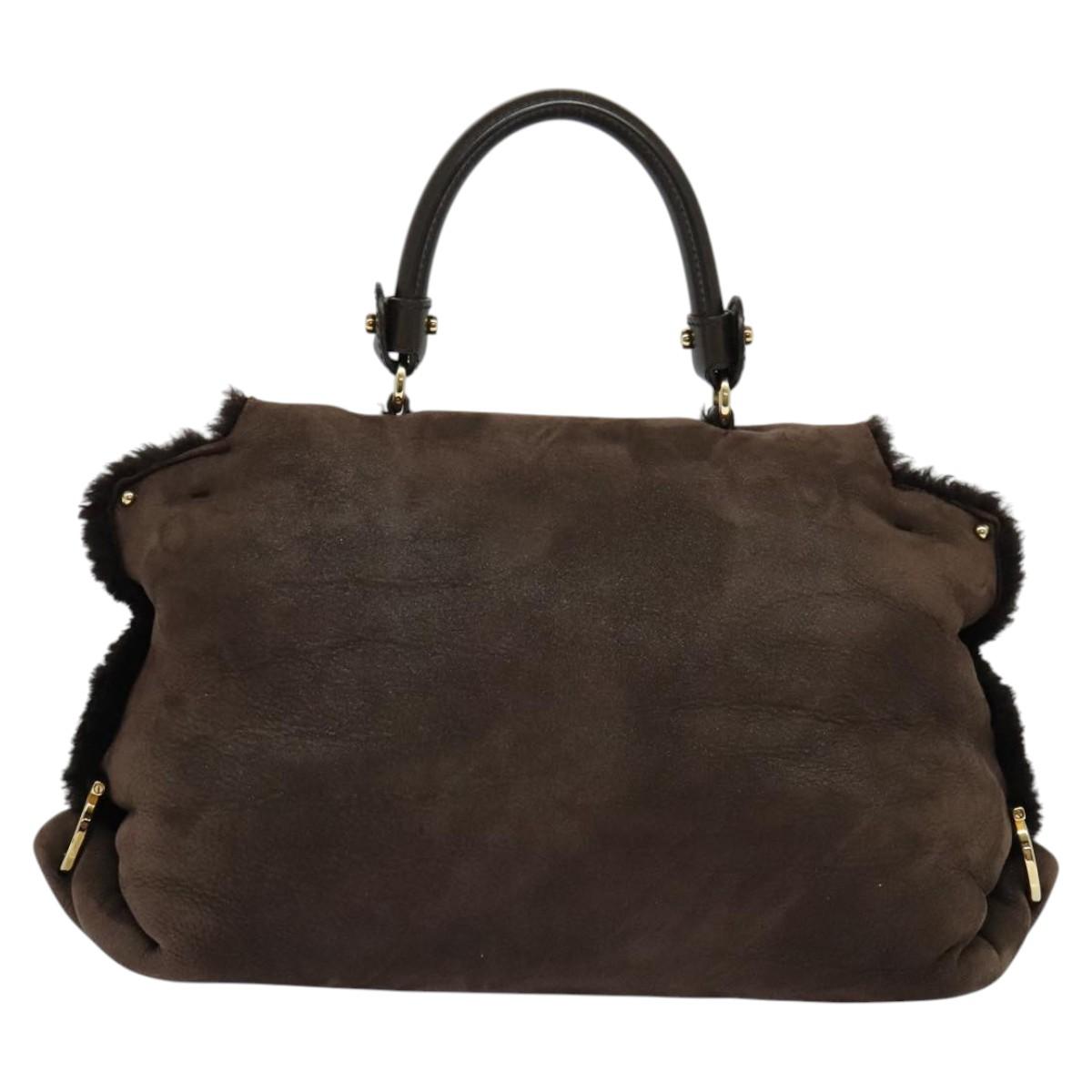 Salvatore Ferragamo Brown Leather Sofia