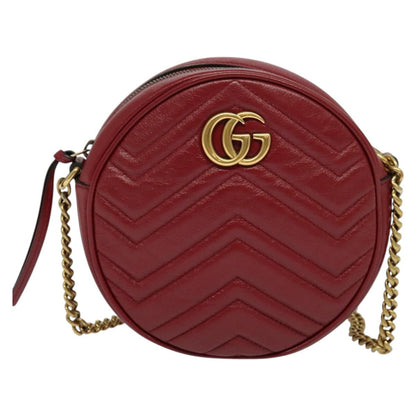 Gucci Red Leather Marmont