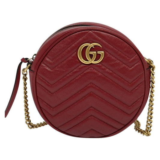 Gucci Red Leather Marmont